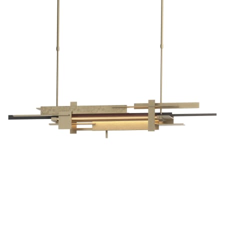 A large image of the Hubbardton Forge 139721-LONG Soft Gold / Black