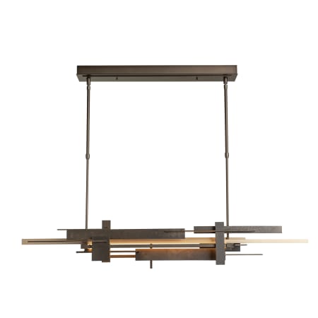 A large image of the Hubbardton Forge 139721 Dark Smoke / Soft Gold