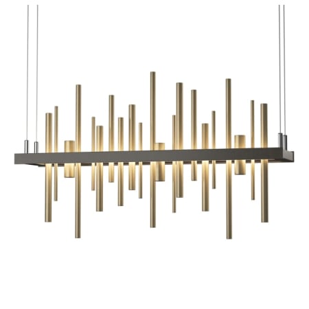 A large image of the Hubbardton Forge 139725-STANDARD Dark Smoke / Soft Gold