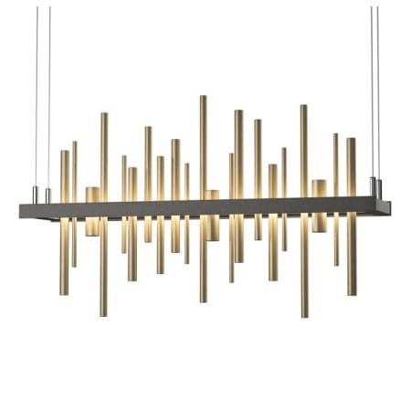 A large image of the Hubbardton Forge 139725-STANDARD Natural Iron / Soft Gold