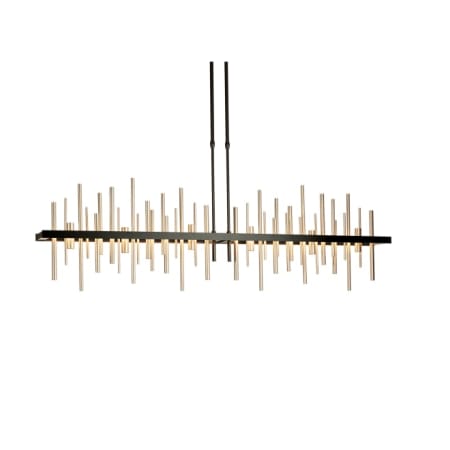 A large image of the Hubbardton Forge 139726-SHORT Black / Soft Gold