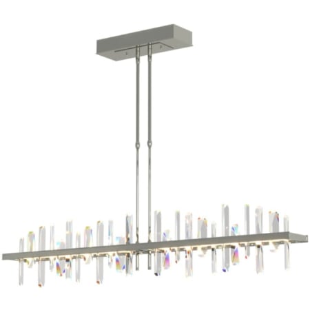 A large image of the Hubbardton Forge 139738-STANDARD Sterling / Crystal