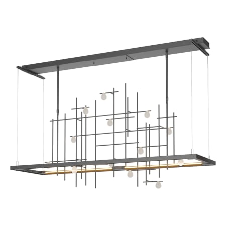 A large image of the Hubbardton Forge 139752-STANDARD Black / Bubble