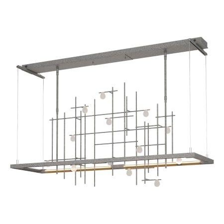 A large image of the Hubbardton Forge 139752-STANDARD Natural Iron / Bubble