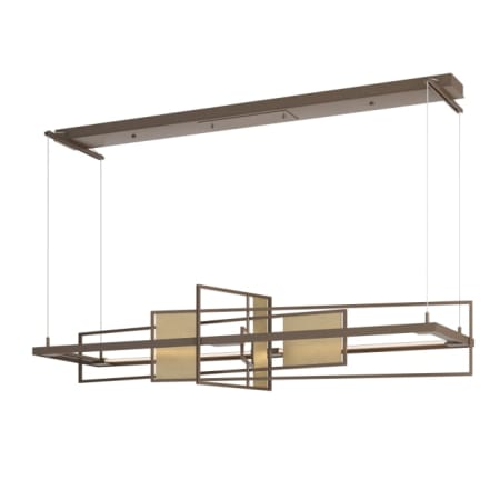 A large image of the Hubbardton Forge 139754-STANDARD Bronze / Soft Gold