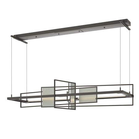 A large image of the Hubbardton Forge 139754-STANDARD Dark Smoke / Vintage Platinum