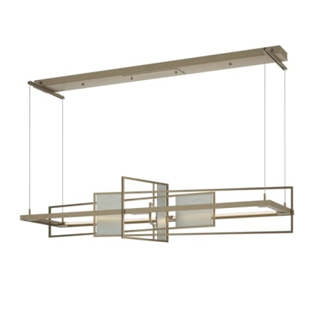 A large image of the Hubbardton Forge 139754-STANDARD Soft Gold / Vintage Platinum