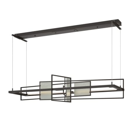 A large image of the Hubbardton Forge 139754-STANDARD Oil Rubbed Bronze / Vintage Platinum