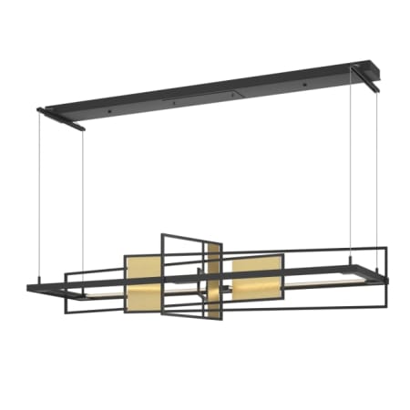 A large image of the Hubbardton Forge 139754-STANDARD Black / Modern Brass