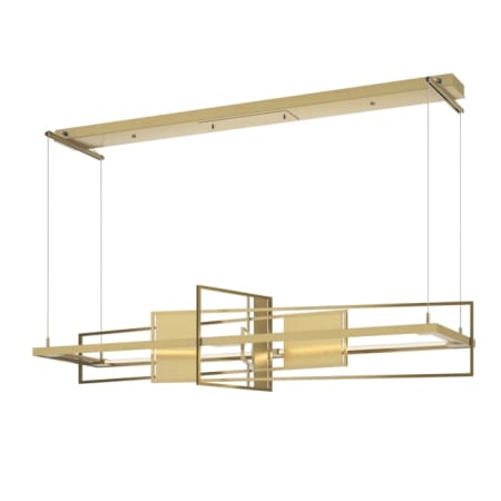 A large image of the Hubbardton Forge 139754-STANDARD Modern Brass / Modern Brass