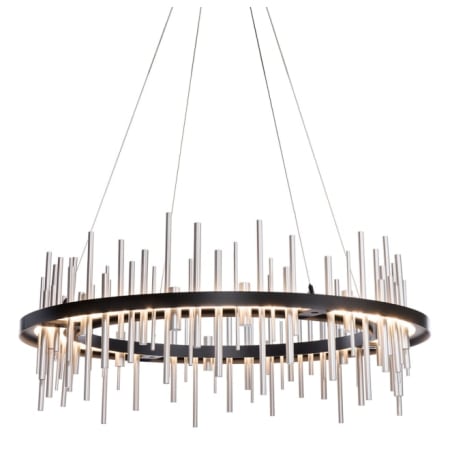 A large image of the Hubbardton Forge 139910-STANDARD Black / Sterling