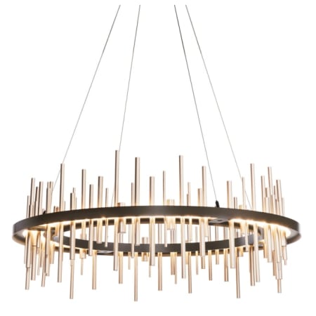 A large image of the Hubbardton Forge 139910-STANDARD Oil Rubbed Bronze / Soft Gold