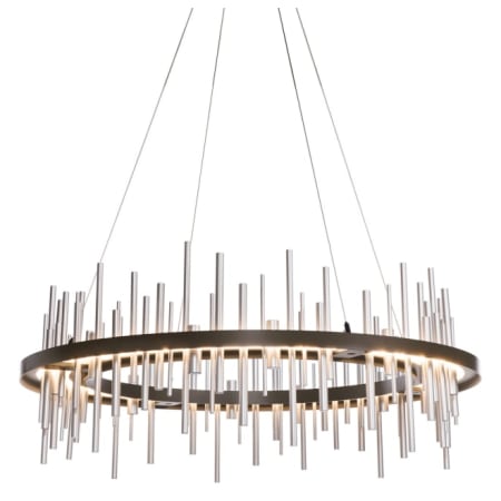 A large image of the Hubbardton Forge 139910-STANDARD Oil Rubbed Bronze / Sterling