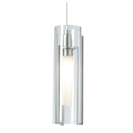A large image of the Hubbardton Forge 161180 Sterling / Clear