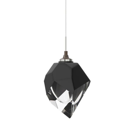 A large image of the Hubbardton Forge 161188 Bronze / Black / Clear