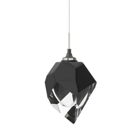 A large image of the Hubbardton Forge 161188 Natural Iron / Black / Clear