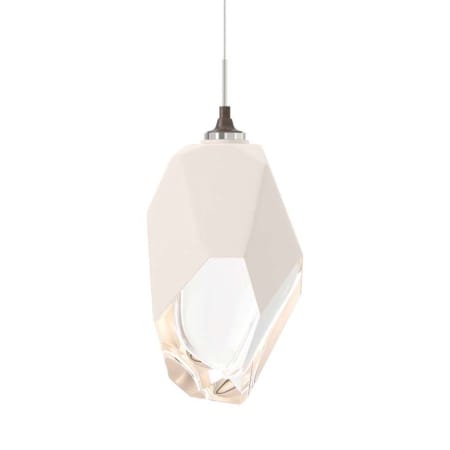 A large image of the Hubbardton Forge 161189 Bronze / White / Clear