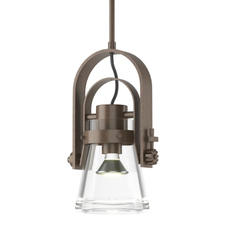 A large image of the Hubbardton Forge 187200 Bronze / Clear