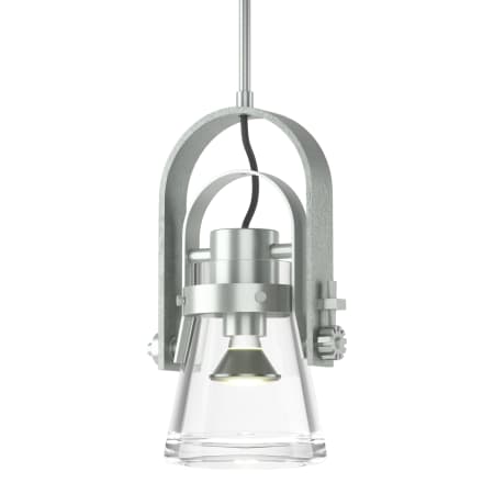 A large image of the Hubbardton Forge 187200 Vintage Platinum / Clear