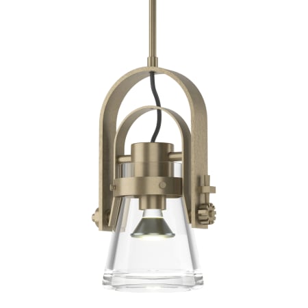 A large image of the Hubbardton Forge 187200 Soft Gold / Clear