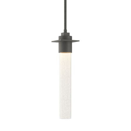 A large image of the Hubbardton Forge 187910 Natural Iron / Seeded Clear