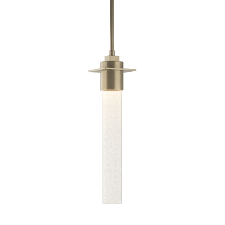 A large image of the Hubbardton Forge 187910 Soft Gold / Seeded Clear