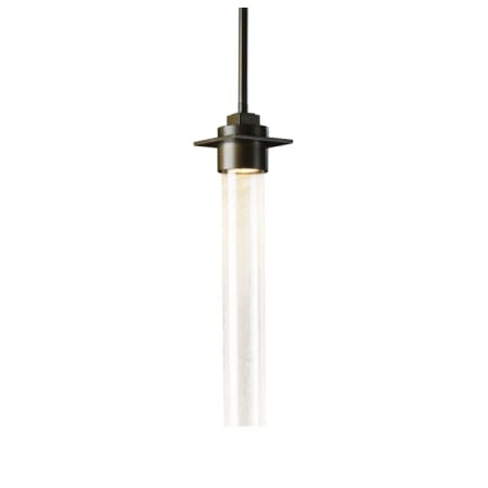 A large image of the Hubbardton Forge 187930 Bronze / Seeded Clear