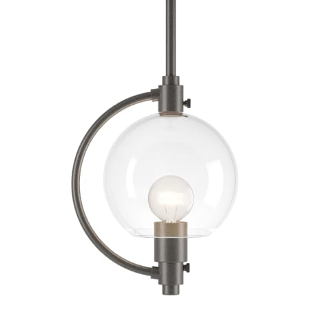 A large image of the Hubbardton Forge 188700 Natural Iron / Clear