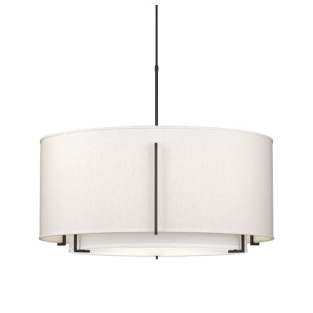 A large image of the Hubbardton Forge 194630 Black / Flax