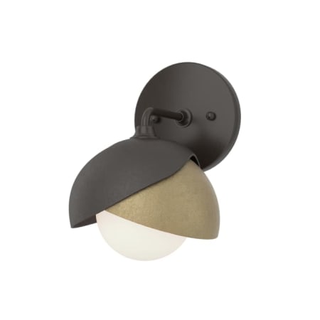 A large image of the Hubbardton Forge 201374 Oil Rubbed Bronze / Soft Gold / Opal