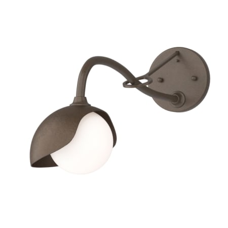 A large image of the Hubbardton Forge 201376 Bronze / Bronze / Opal