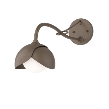 A large image of the Hubbardton Forge 201377 Bronze / Bronze / Opal