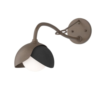 A large image of the Hubbardton Forge 201377 Bronze / Black / Opal