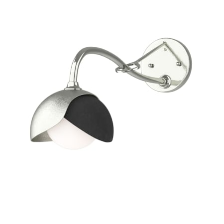 A large image of the Hubbardton Forge 201377 Sterling / Black / Opal