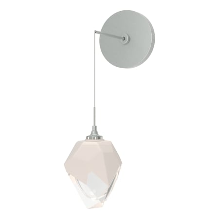 A large image of the Hubbardton Forge 201397 Vintage Platinum / White / Clear