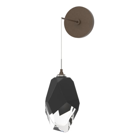 A large image of the Hubbardton Forge 201398 Bronze / Black / Clear