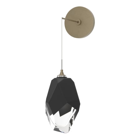 A large image of the Hubbardton Forge 201398 Soft Gold / Black / Clear