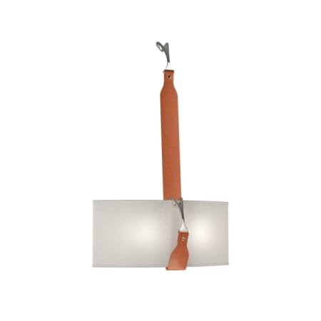 A large image of the Hubbardton Forge 204070 Black / Polished Nickel / Chestnut / Flax