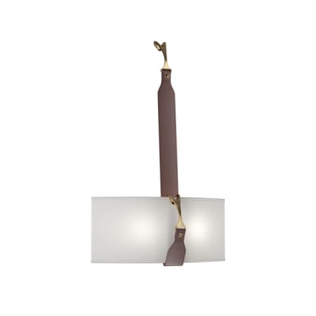 A large image of the Hubbardton Forge 204070 Black / Antique Brass / British Brown