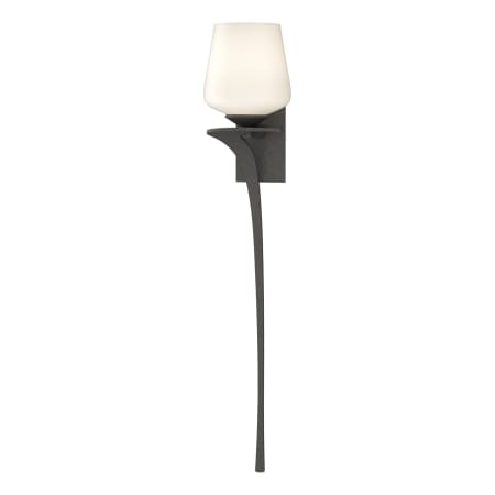 A large image of the Hubbardton Forge 204710-LEFT Natural Iron / Opal