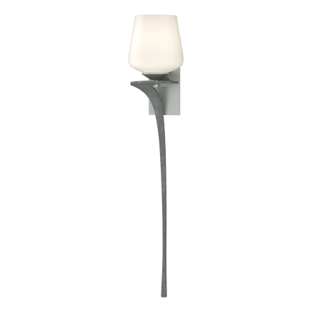 A large image of the Hubbardton Forge 204710-LEFT Vintage Platinum / Opal