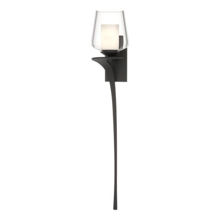 A large image of the Hubbardton Forge 204712-LEFT Black / Clear