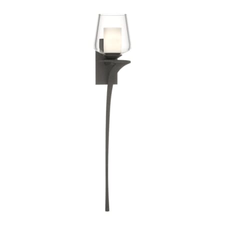 A large image of the Hubbardton Forge 204712-RIGHT Natural Iron / Clear