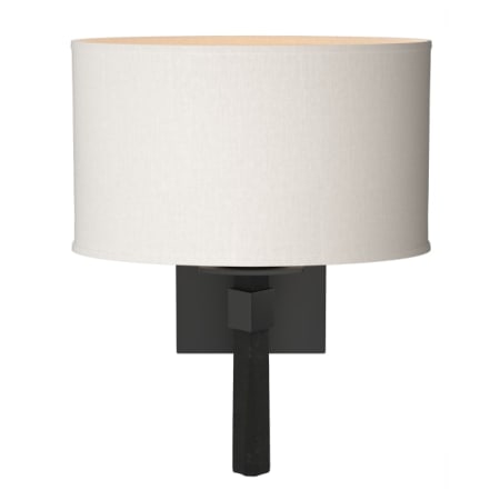 A large image of the Hubbardton Forge 204810 Black / Flax