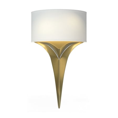 A large image of the Hubbardton Forge 205315 Modern Brass / Flax