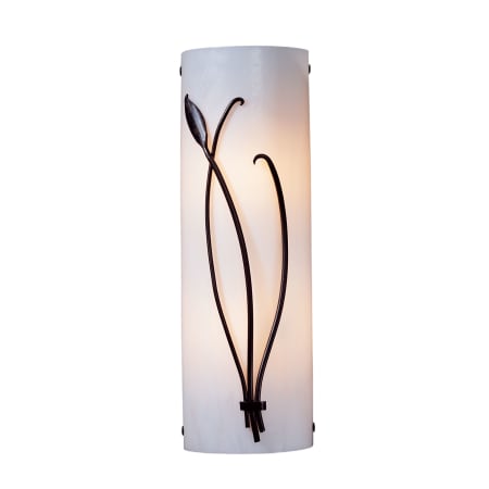 A large image of the Hubbardton Forge 205770-LEFT Dark Smoke / White Art