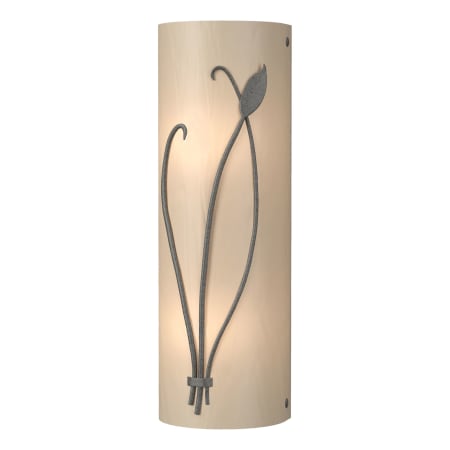 A large image of the Hubbardton Forge 205770-LEFT Natural Iron / White Art