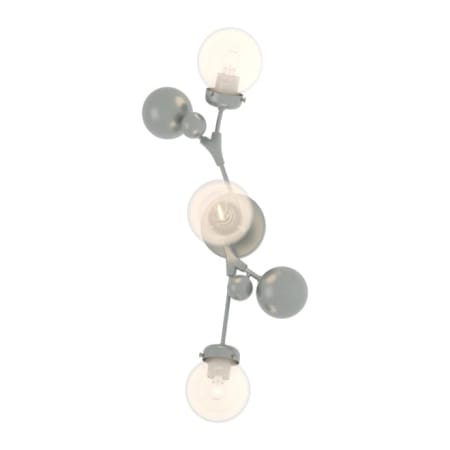 A large image of the Hubbardton Forge 206050 Vintage Platinum / Opaline