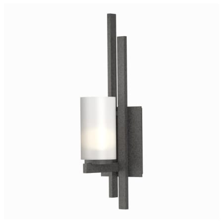 A large image of the Hubbardton Forge 206301-RIGHT Natural Iron / Opal