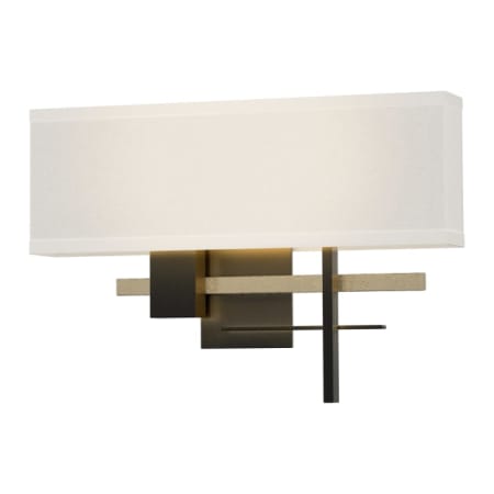 A large image of the Hubbardton Forge 206350 Black / Soft Gold / Flax